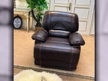 Sofas, Couches & Chairs Rocking Chair  - Genuine Leather  - Brown