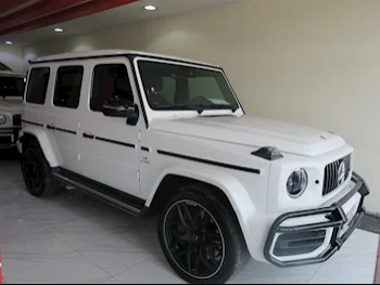 Mercedes-Benz  G-Class  63 AMG  2022  Automatic  40٬000 Km  8 Cylinder  Four Wheel Drive (4WD)  SUV  White  With Warranty