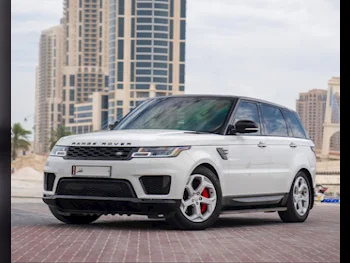 Land Rover  Range Rover  Sport  2018  Automatic  99,000 Km  6 Cylinder  Four Wheel Drive (4WD)  SUV  White
