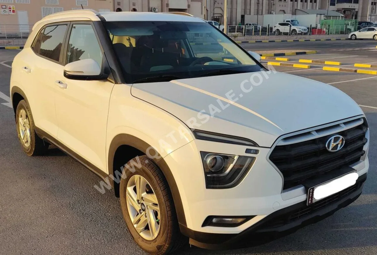 Hyundai  Creta  2021  Automatic  81,000 Km  4 Cylinder  Front Wheel Drive (FWD)  SUV  White  With Warranty