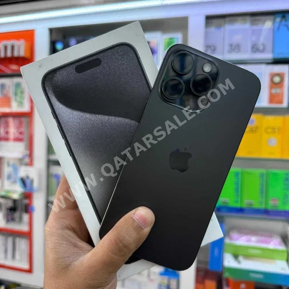 Apple  - iPhone 15  - Pro Max  - Black  - 256 GB  - Under Warranty