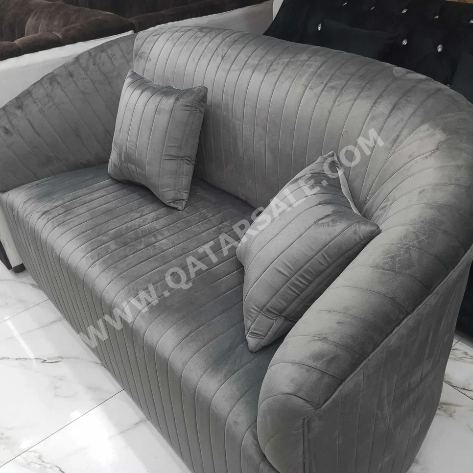 Sofas, Couches & Chairs Sofa Set  - Velvet  - Gray