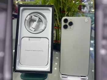 Apple  - iPhone 11  - Pro Max  - Silver  - 256 GB