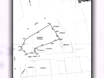 اراضي للبيع في الدوحة  - أم غويلينة  -المساحة 725 متر مربع