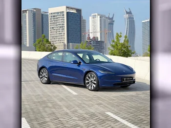 Tesla  Model 3  2024  Automatic  600 Km  0 Cylinder  Front Wheel Drive (FWD)  Sedan  Blue  With Warranty