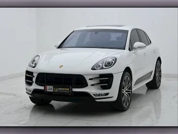 Porsche  Macan  Turbo  2015  Automatic  225,000 Km  6 Cylinder  Four Wheel Drive (4WD)  SUV  White  With Warranty
