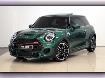 Mini  Cooper  JCW  2020  Automatic  66٬900 Km  4 Cylinder  Front Wheel Drive (FWD)  Hatchback  Green  With Warranty