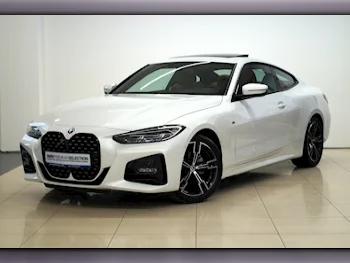 BMW  4-Series  420 I M  2023  Automatic  5٬900 Km  4 Cylinder  Rear Wheel Drive (RWD)  Coupe / Sport  White  With Warranty