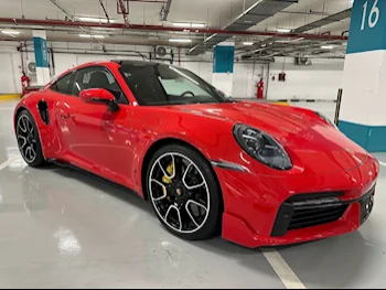 Porsche  911  Turbo S  2023  Automatic  8,000 Km  6 Cylinder  Rear Wheel Drive (RWD)  Coupe / Sport  Red  With Warranty