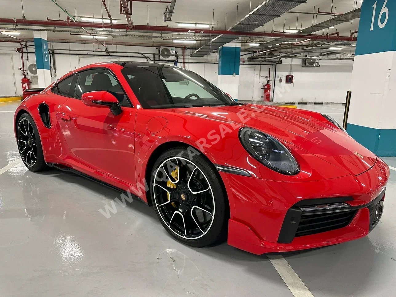 Porsche  911  Turbo S  2023  Automatic  8,000 Km  6 Cylinder  Rear Wheel Drive (RWD)  Coupe / Sport  Red  With Warranty