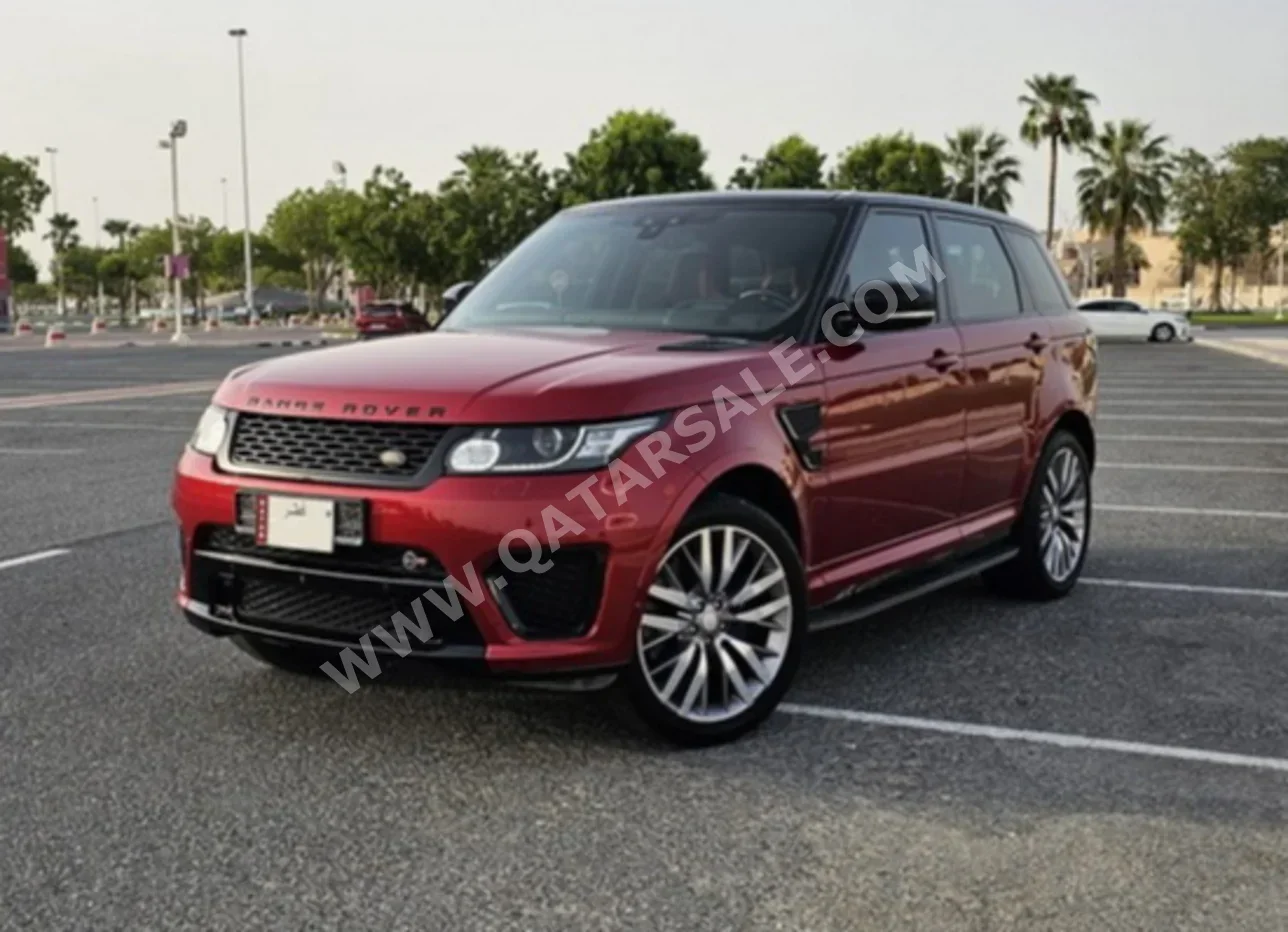 Land Rover  Range Rover  Sport SVR  2017  Automatic  129,000 Km  8 Cylinder  Four Wheel Drive (4WD)  SUV  Red