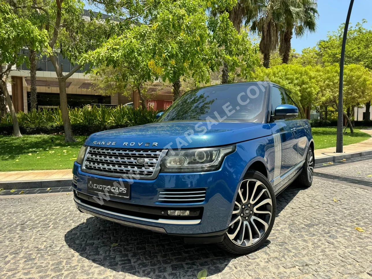 Land Rover  Range Rover  Vogue  Autobiography  2014  Automatic  81,000 Km  8 Cylinder  Four Wheel Drive (4WD)  SUV  Blue