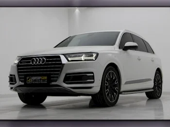 Audi  Q7  S-Line  2017  Automatic  70,000 Km  6 Cylinder  Four Wheel Drive (4WD)  SUV  White  With Warranty