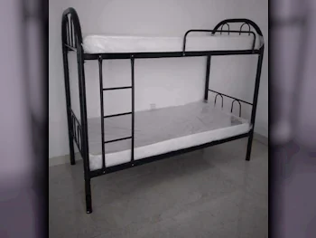 أسّرة الأطفال - سرير بطابقين  - أسود