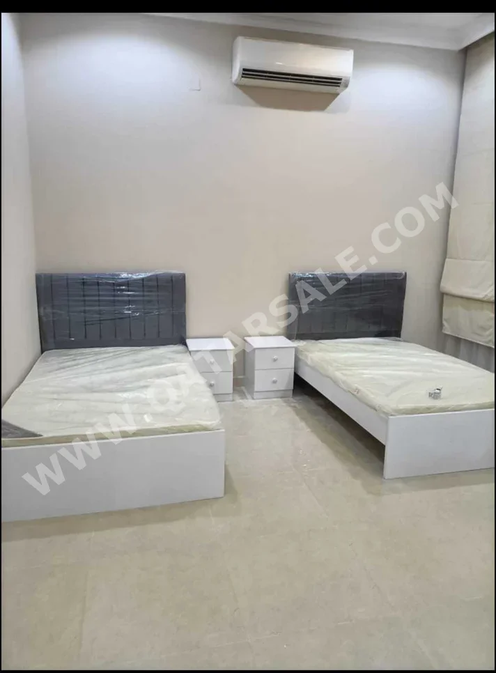 Beds - Double bunk  - Gray  - Mattress Included  - With Bedside Table