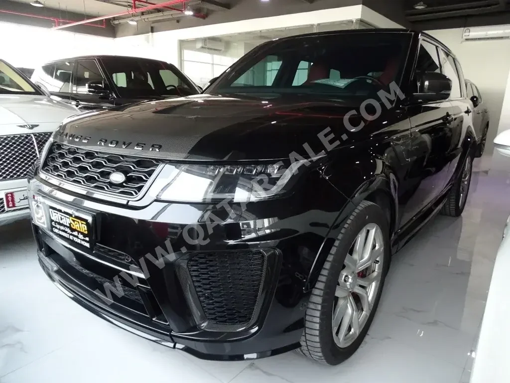 Land Rover  Range Rover  Sport SVR  2018  Automatic  48,000 Km  8 Cylinder  Four Wheel Drive (4WD)  SUV  Black  With Warranty