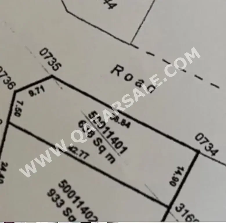 Lands For Sale in Doha  - Al Thumama  -Area Size 638 Square Meter