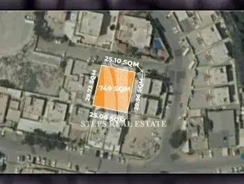 Lands For Sale in Al Rayyan  - Al Luqta  -Area Size 749 Square Meter