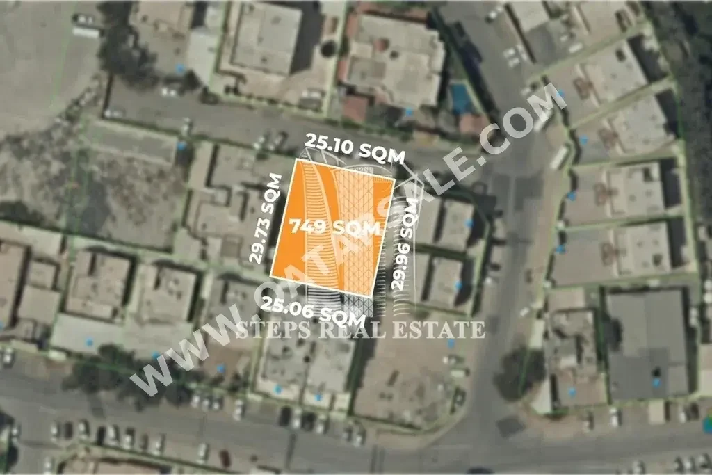 اراضي للبيع في الريان  - اللقطة  -المساحة 749 متر مربع