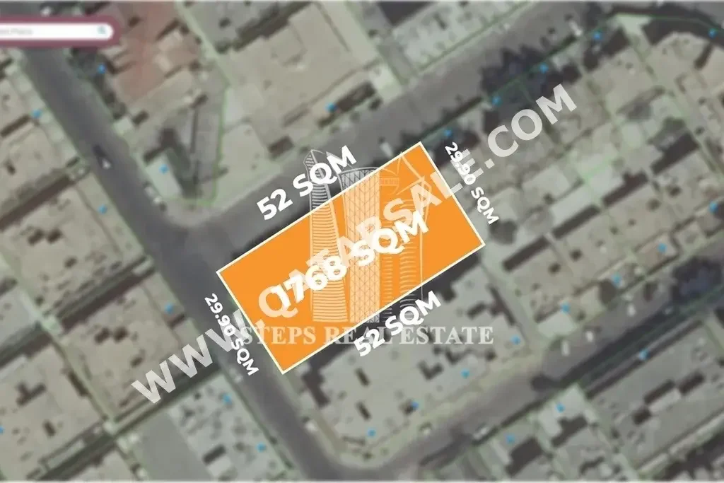 Lands For Sale in Doha  - Fereej Kulaib  -Area Size 1,768 Square Meter