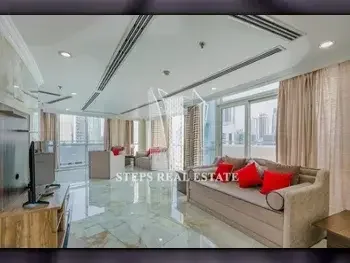4 غرف نوم  شقة فوق سطح  للايجار  في الدوحة -  الخليج الغربي  مفروشة بالكامل
