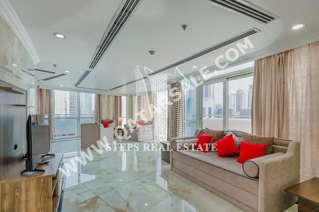 4 Bedrooms  Penthouse  For Rent  in Doha -  West Bay  Fully Furnished