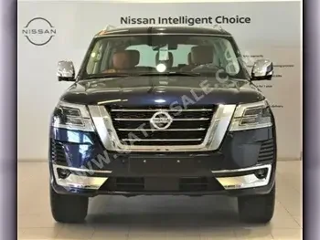 Nissan  Patrol  LE Platinum  2021  Automatic  14 Km  8 Cylinder  Four Wheel Drive (4WD)  SUV  Blue  With Warranty